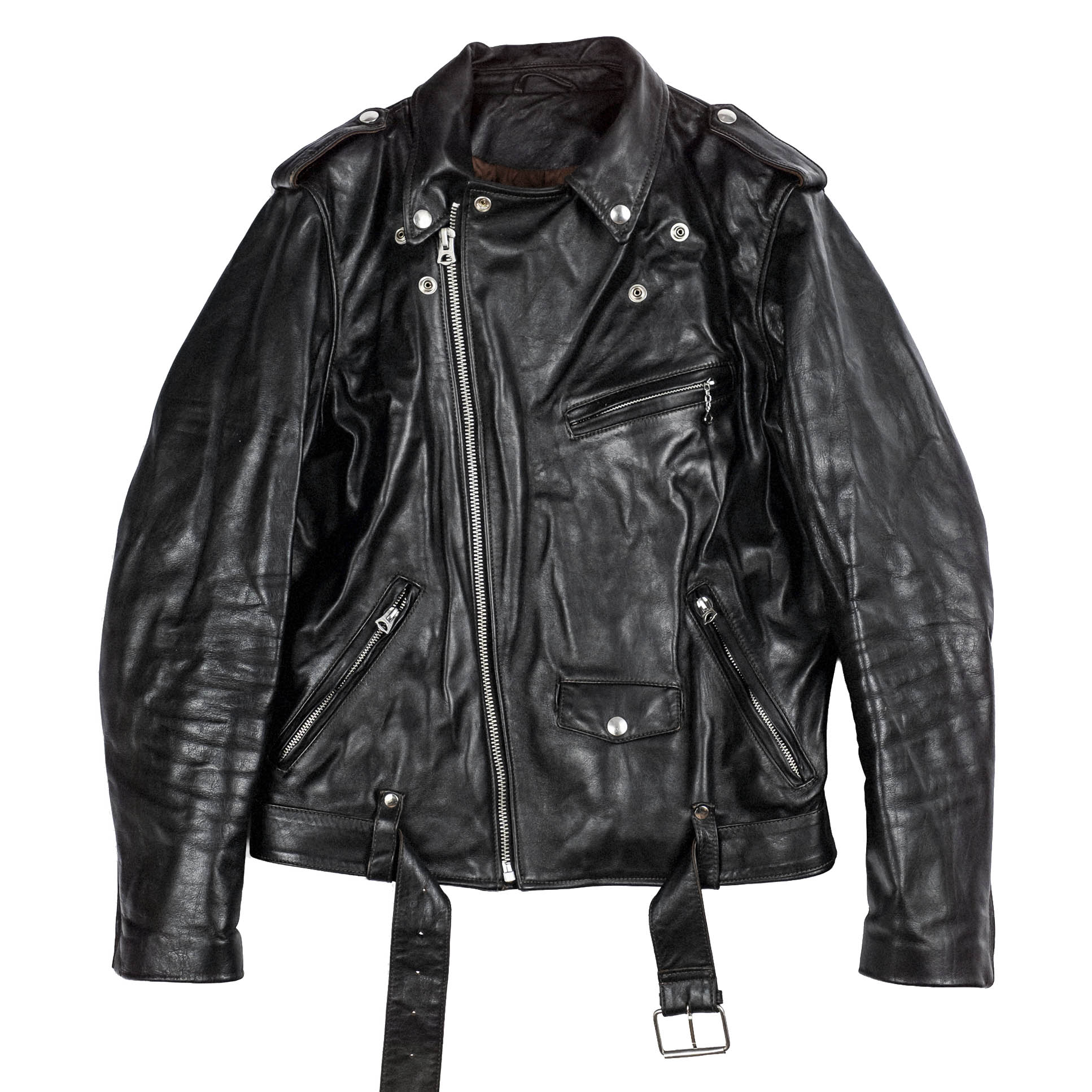 'One For The Road' Jacket, Black Tea-Core Leather - Shangri-La x Eat Dust-Jakker-Shangri-La Heritage-Motorious Copenhagen