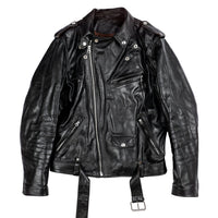 'One For The Road' Jacket, Black Tea-Core Leather - Shangri-La x Eat Dust-Jakker-Shangri-La Heritage-Motorious Copenhagen