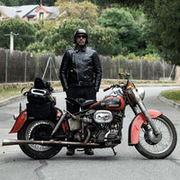 'One For The Road' Jacket, Black Tea-Core Leather - Shangri-La x Eat Dust-Jakker-Shangri-La Heritage-Motorious Copenhagen