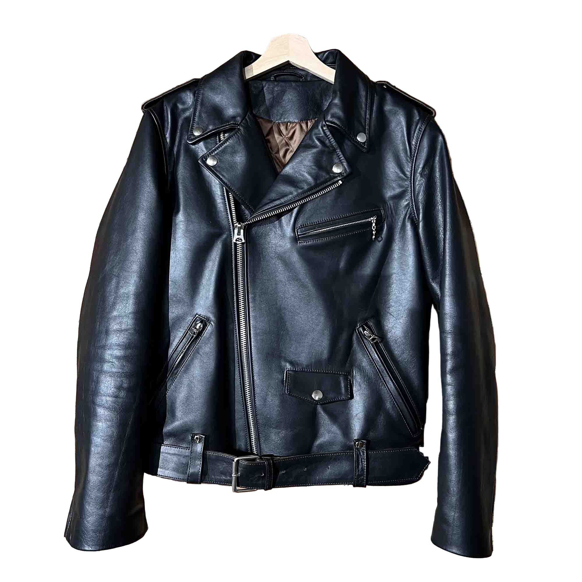 'One For The Road' Jacket, Black Tea-Core Leather - Shangri-La x Eat Dust-Jakker-Shangri-La Heritage-Motorious Copenhagen