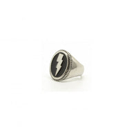 Oval Signet Ring "Flash"-Ringe og Halskæder-Black Pearl Creations-Motorious Copenhagen