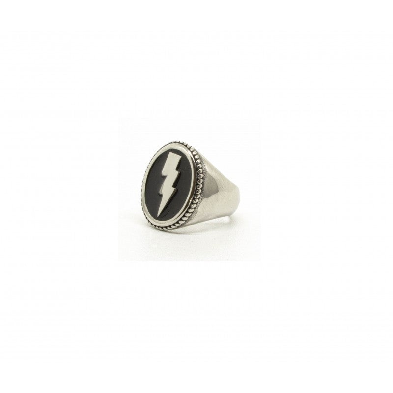 Oval Signet Ring "Flash"-Ringe og Halskæder-Black Pearl Creations-Motorious Copenhagen