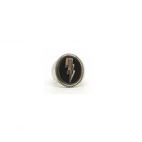 Oval Signet Ring "Flash"-Ringe og Halskæder-Black Pearl Creations-Motorious Copenhagen