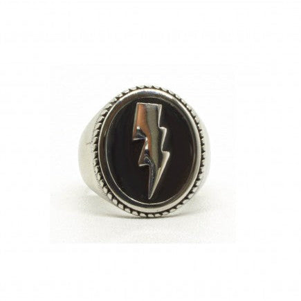 Oval Signet Ring "Flash"-Ringe og Halskæder-Black Pearl Creations-Motorious Copenhagen