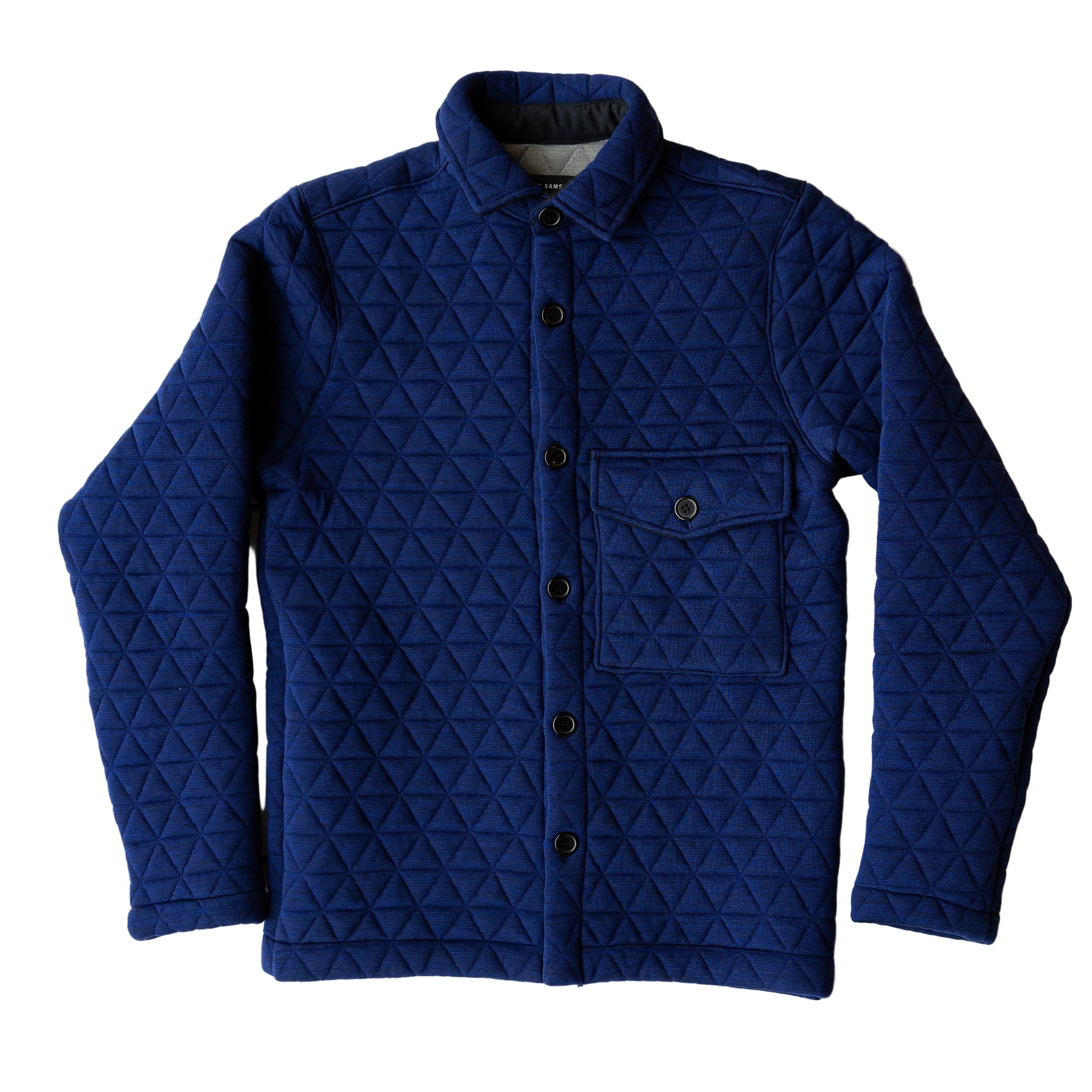 Overshirt 'Made in Denmark', Triangle Fabric, Blå-Jakker-Klaus Samsøe-Motorious Copenhagen