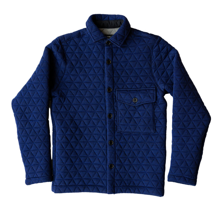 Overshirt 'Made in Denmark', Triangle Fabric, Blå-Jakker-Klaus Samsøe-Motorious Copenhagen