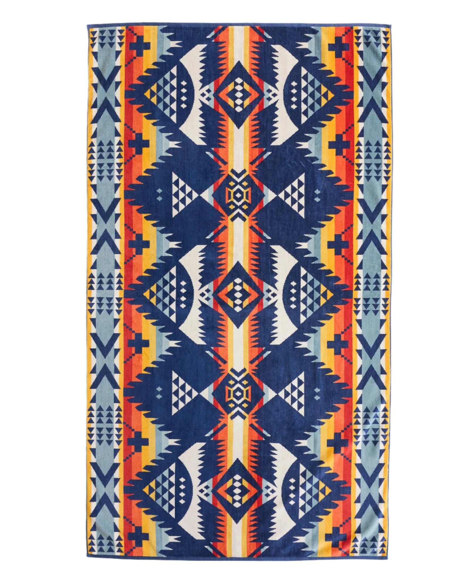Oversized Spa Towel, Nehalem Navy-Håndklæder-Pendleton-Motorious Copenhagen