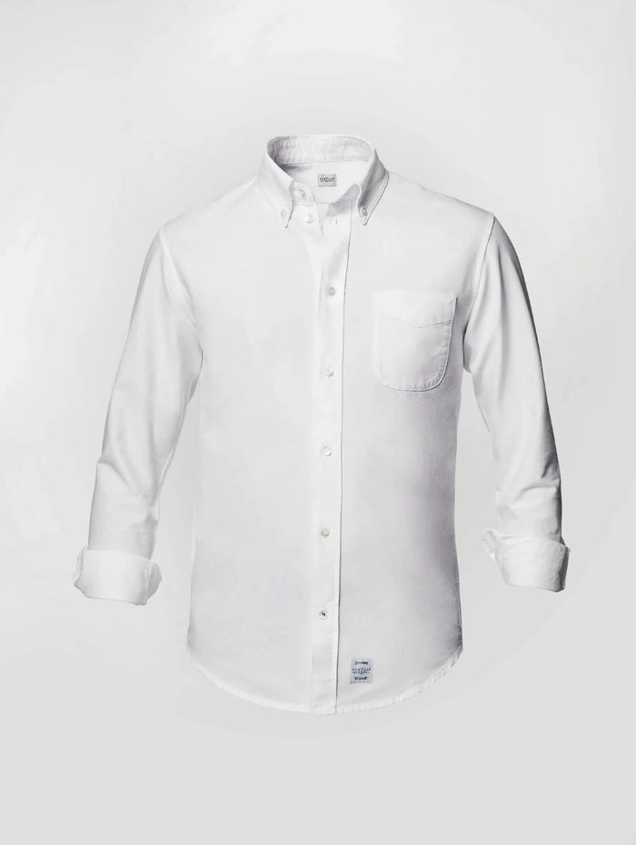 Oxford Shirt, White-Skjorter-Dunville-Motorious Copenhagen
