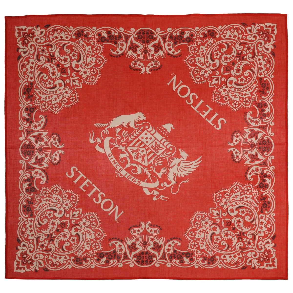 Paisley Bandana, Red-Halstørklæder-Stetson-Motorious Copenhagen
