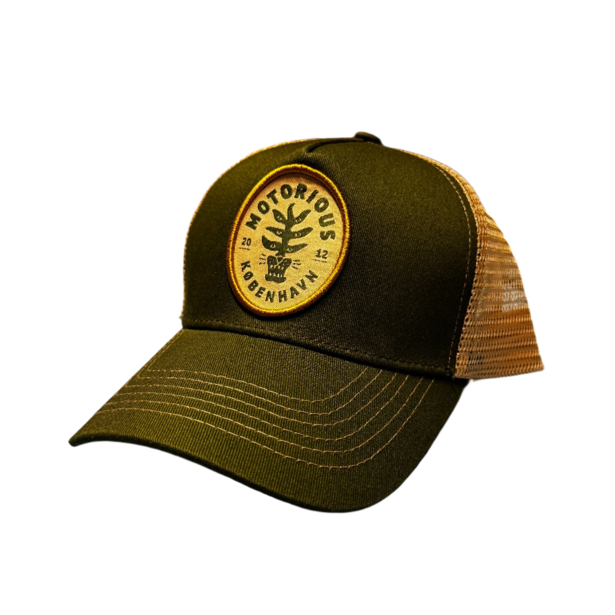 Plant Trucker Cap, Green/Off-White-Hatte og Caps-Motorious Copenhagen-Motorious Copenhagen