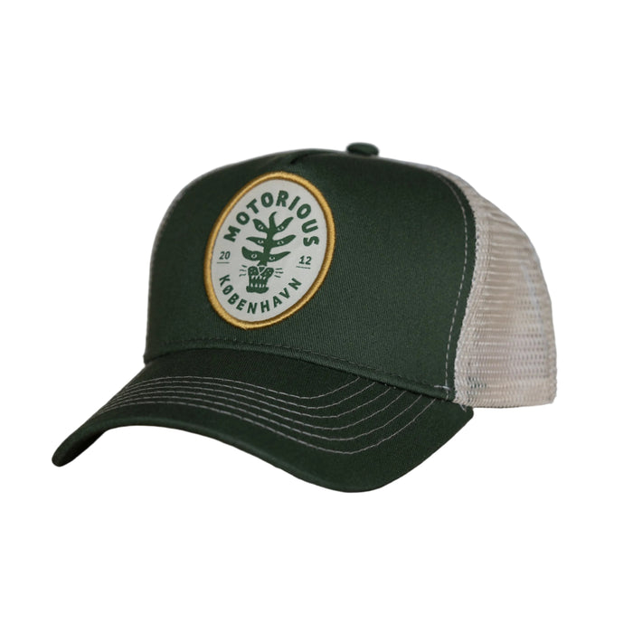 Plant Trucker Cap, Green/Off-White-Hatte og Caps-Motorious Copenhagen-Motorious Copenhagen