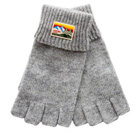 Raggwool, Half Finger gloves, Wool, Grey-Handsker-Hestra-Motorious Copenhagen