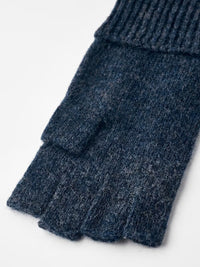 Raggwool, Half Finger gloves, Wool, Navy-Handsker-Hestra-Motorious Copenhagen
