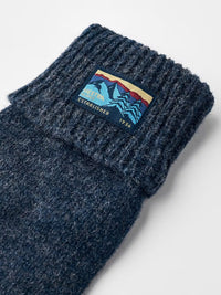 Raggwool, Half Finger gloves, Wool, Navy-Handsker-Hestra-Motorious Copenhagen