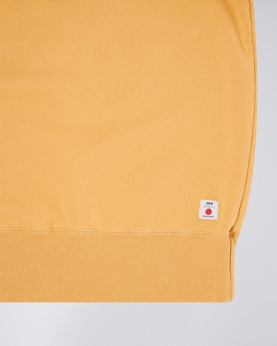 Raglan Sleeve Crew, Mustard-T-shirts-Edwin-Motorious Copenhagen