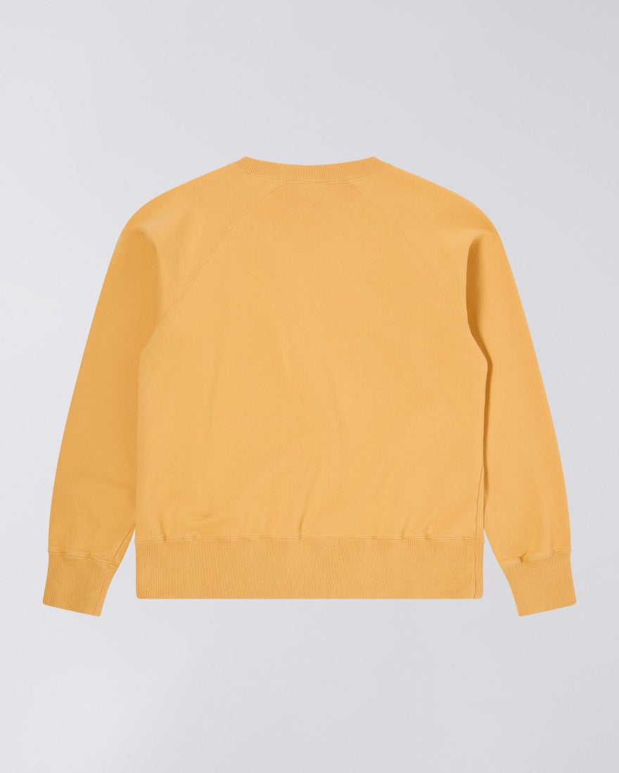 Raglan Sleeve Crew, Mustard-T-shirts-Edwin-Motorious Copenhagen