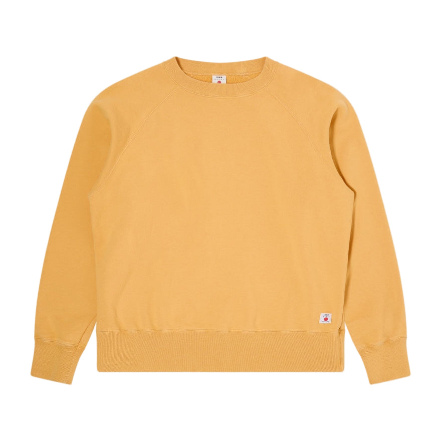 Raglan Sleeve Crew, Mustard-T-shirts-Edwin-Motorious Copenhagen
