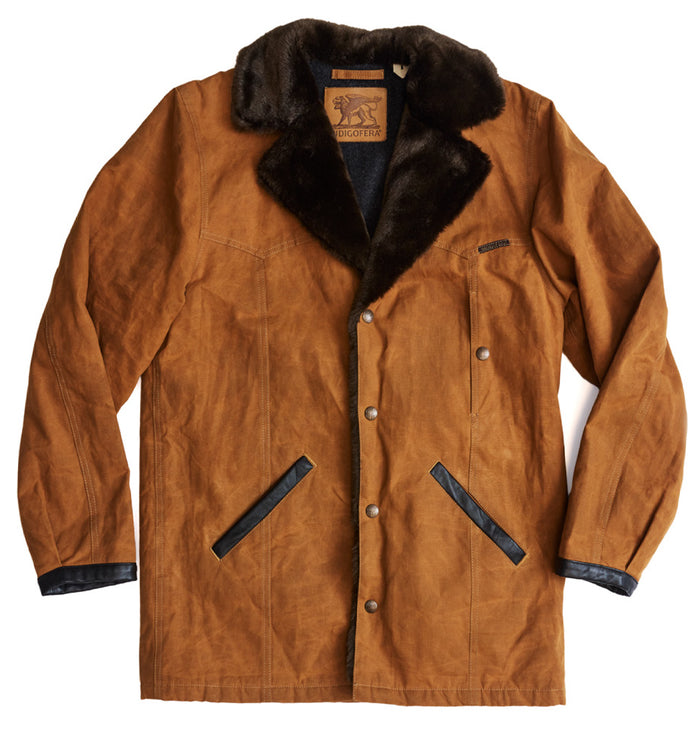 Ranch Jacket, Coated Cotton Canvas, Beige-Jakker-IndigoFera-Motorious Copenhagen