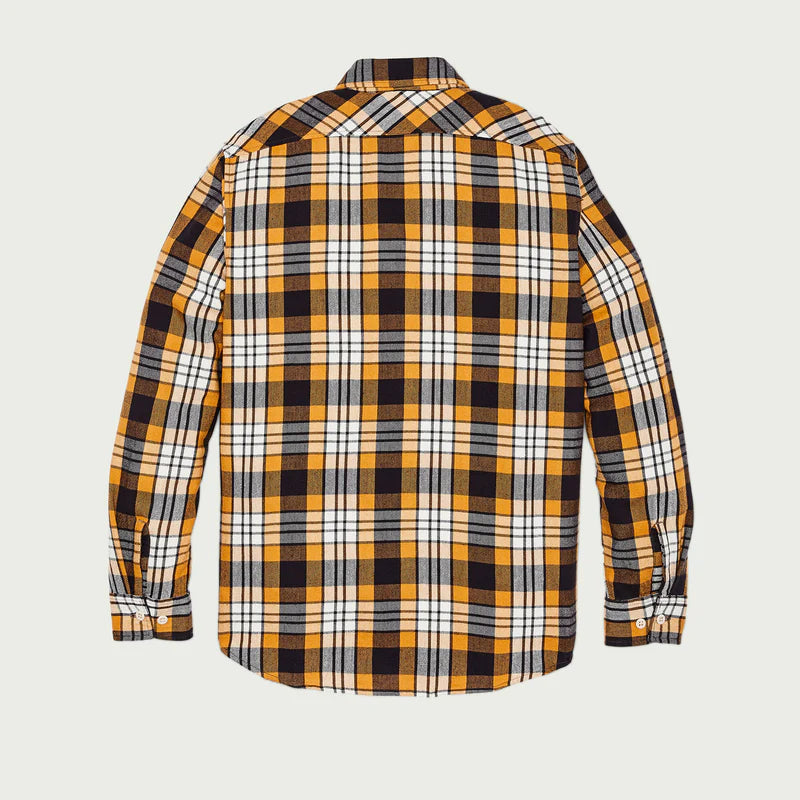 Rangeland Flannel Shirt, Yellow / Faded Black-Skjorter-Filson 1897-Motorious Copenhagen