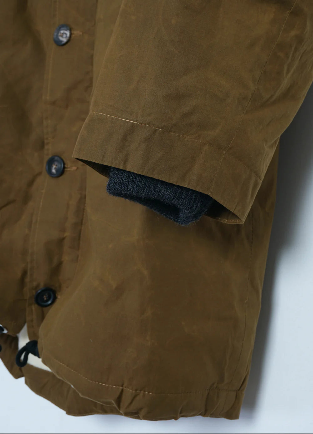 Rasmus, Waxed Parka With Zipper, Breen-Jakker-Hansen Garments-Motorious Copenhagen