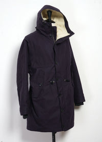 Rasmus, Waxed Parka with Zipper, Deep Blue-Jakker-Hansen Garments-Motorious Copenhagen