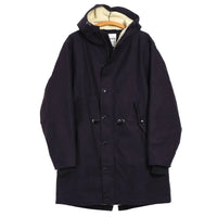 Rasmus, Waxed Parka with Zipper, Deep Blue-Jakker-Hansen Garments-Motorious Copenhagen