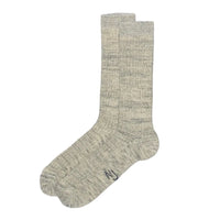 Rasmusson Mens Rib Sock, Beige/Melange-Sokker-Nudie Jeans-Motorious Copenhagen