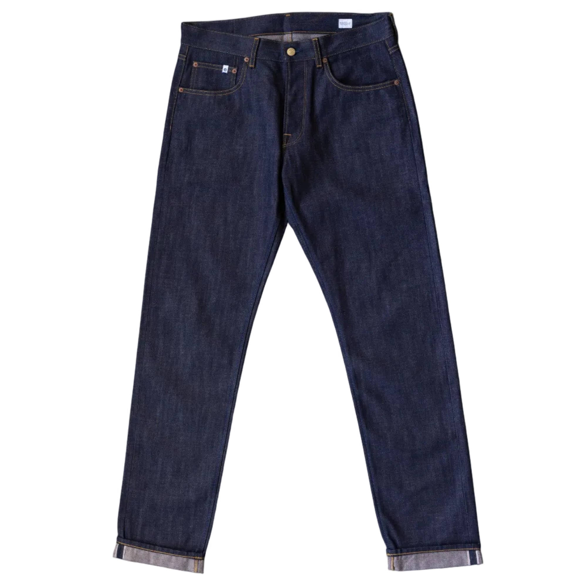 Raw Denim Jeans, Indigo Blue-Bukser-Dunville-Motorious Copenhagen
