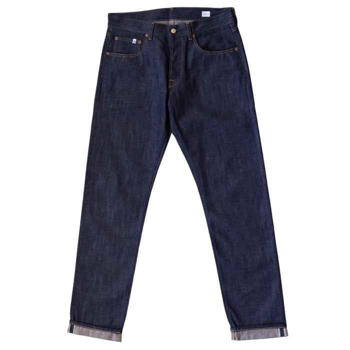 Raw Denim Jeans, Indigo Blue-Bukser-Dunville-Motorious Copenhagen