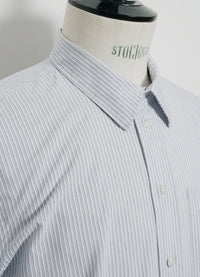 Raymond, Loose Cut Shirt, Grey Stripes-Skjorter-Hansen Garments-Motorious Copenhagen