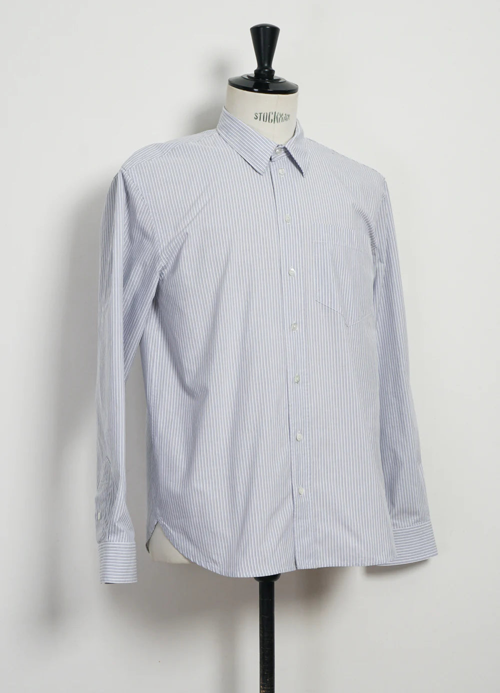 Raymond, Loose Cut Shirt, Grey Stripes-Skjorter-Hansen Garments-Motorious Copenhagen