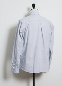 Raymond, Loose Cut Shirt, Grey Stripes-Skjorter-Hansen Garments-Motorious Copenhagen