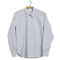 Raymond, Loose Cut Shirt, Grey Stripes-Skjorter-Hansen Garments-Motorious Copenhagen