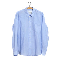 Raymond, Loose Cut Shirt, Sky blue-Skjorter-Hansen Garments-Motorious Copenhagen
