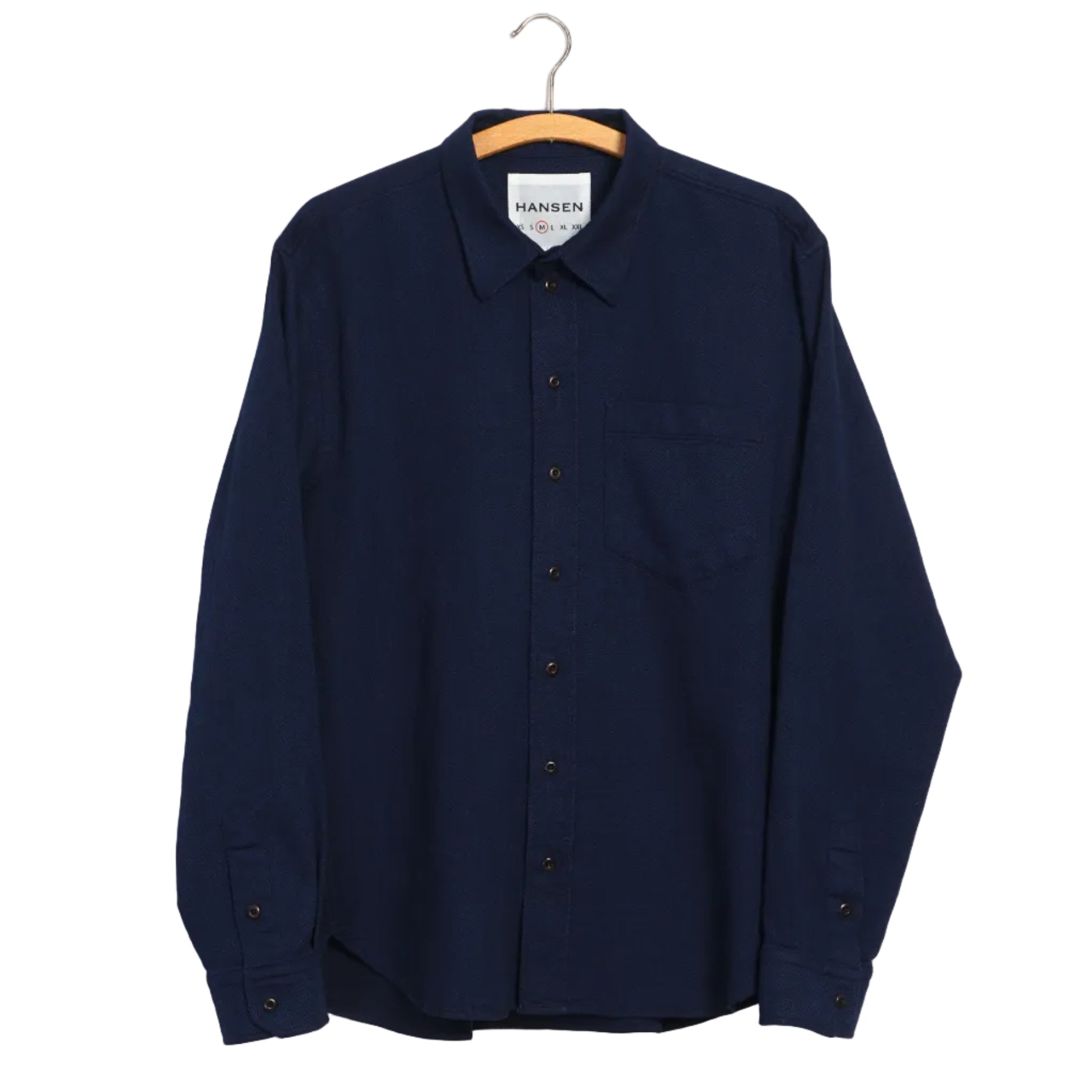 Raymond, Loose Cut Shirt, True Indigo-Skjorter-Hansen Garments-Motorious Copenhagen