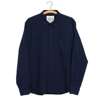 Raymond, Loose Cut Shirt, True Indigo-Skjorter-Hansen Garments-Motorious Copenhagen