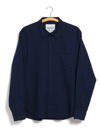 Raymond, Loose Cut Shirt, True Indigo-Skjorter-Hansen Garments-Motorious Copenhagen