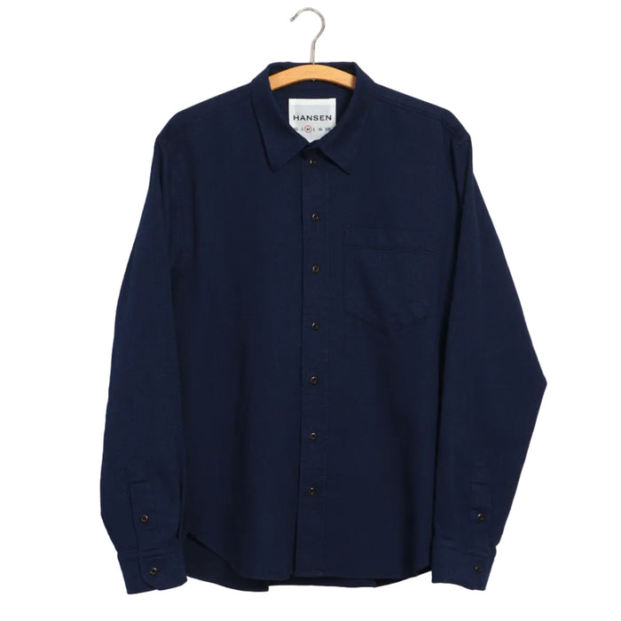 Raymond, Loose Cut Shirt, True Indigo-Skjorter-Hansen Garments-Motorious Copenhagen