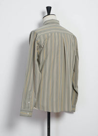 Raymond, Relaxed Classic Shirt, Khaki Stripes-Skjorter-Hansen Garments-Motorious Copenhagen