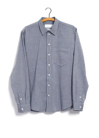Raymond, Relaxed Classic Shirt, Navy-Skjorter-Hansen Garments-Motorious Copenhagen