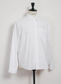 Raymond, Relaxed Classic Shirt, White-Skjorter-Hansen Garments-Motorious Copenhagen