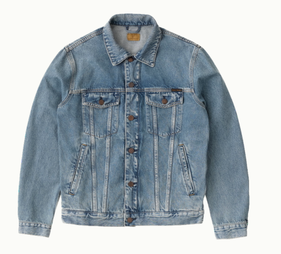 Robby Denim Jacket, Vintage Blue-Jakker-Nudie Jeans-Motorious Copenhagen