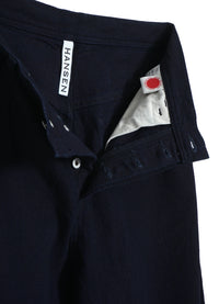 Robby, Wide Cut Trousers, Dobby Indigo-Bukser-Hansen Garments-Motorious Copenhagen