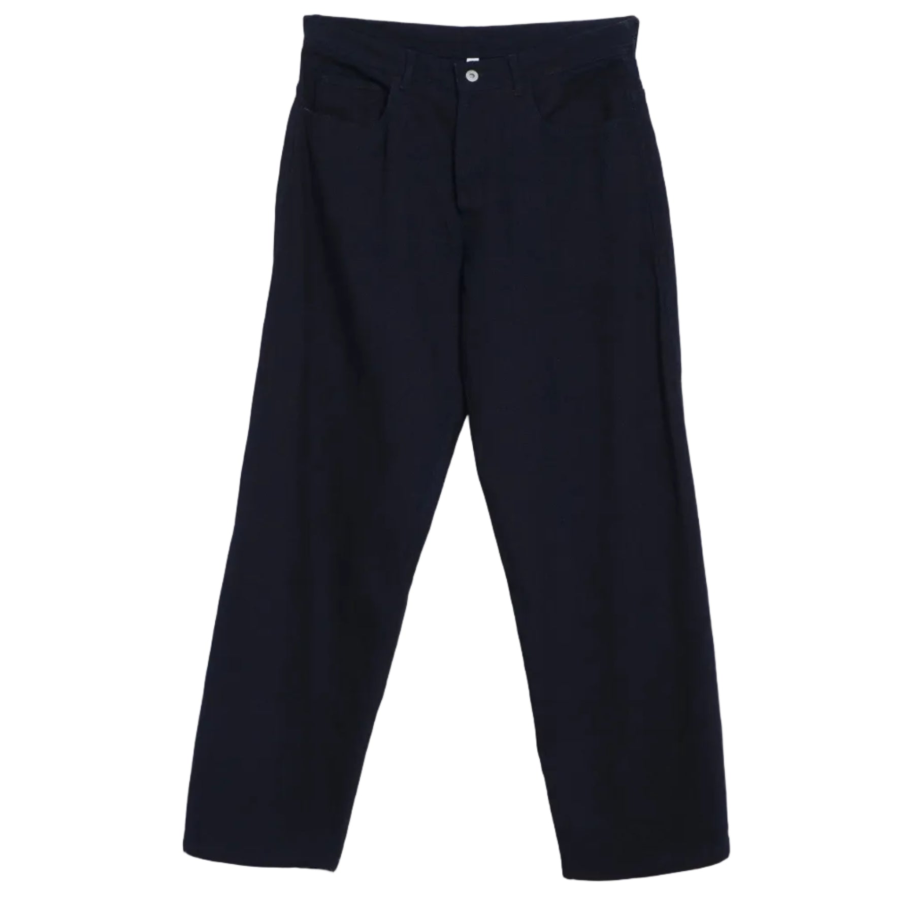 Robby, Wide Cut Trousers, Dobby Indigo-Bukser-Hansen Garments-Motorious Copenhagen