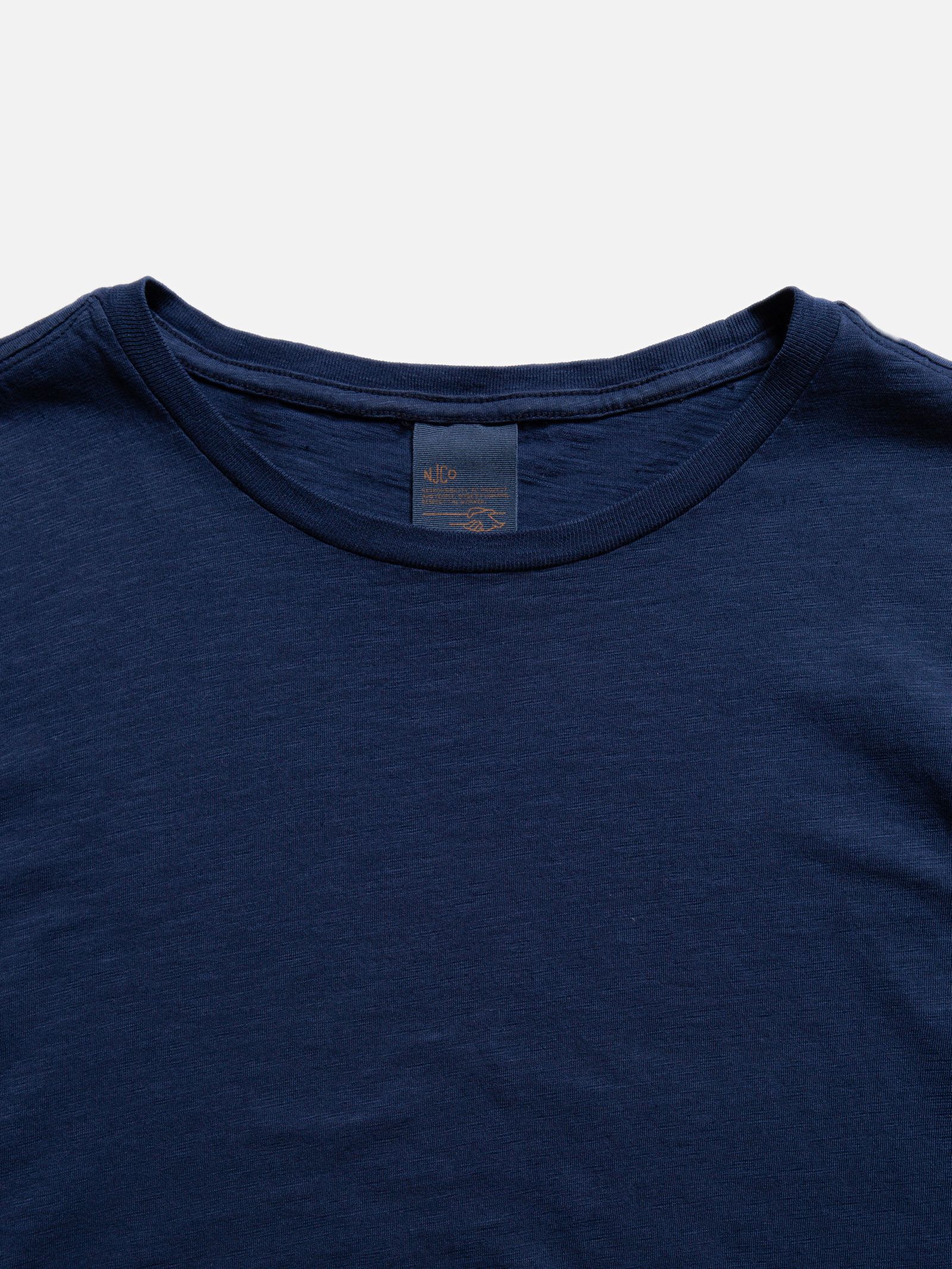 Roffe Tee, French Blue-T-shirts-Nudie Jeans-Motorious Copenhagen