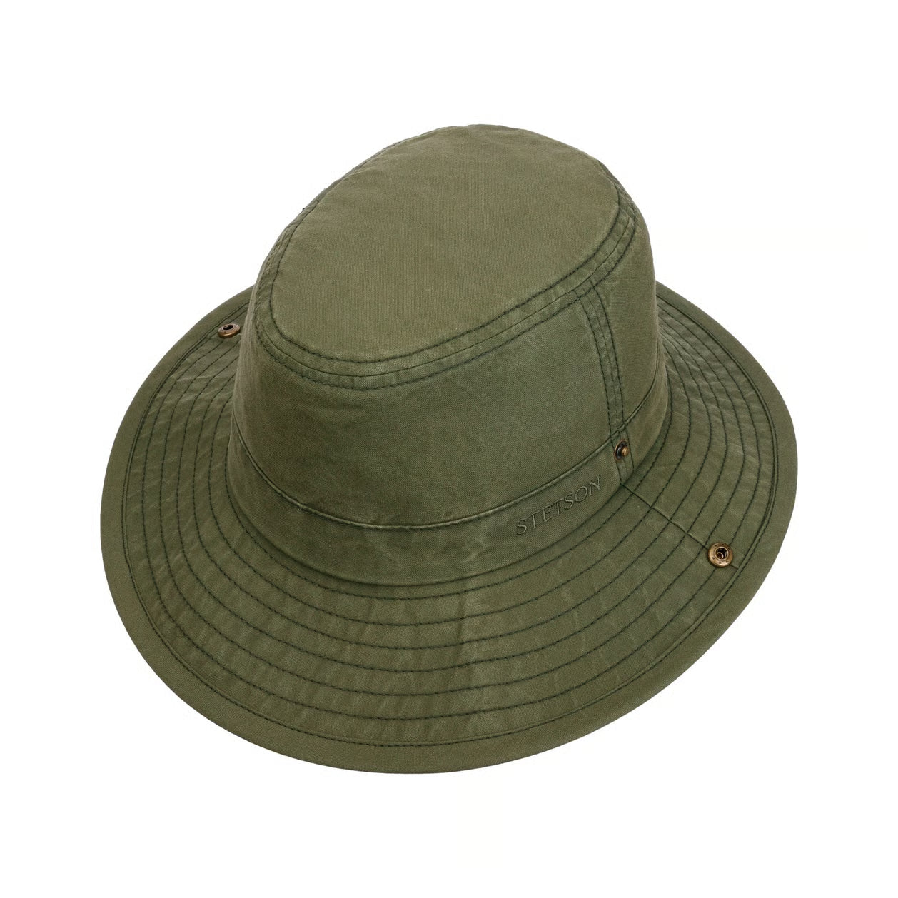 Roll-Up Cotton Hat, Olive-Hatte og Caps-Stetson-Motorious Copenhagen