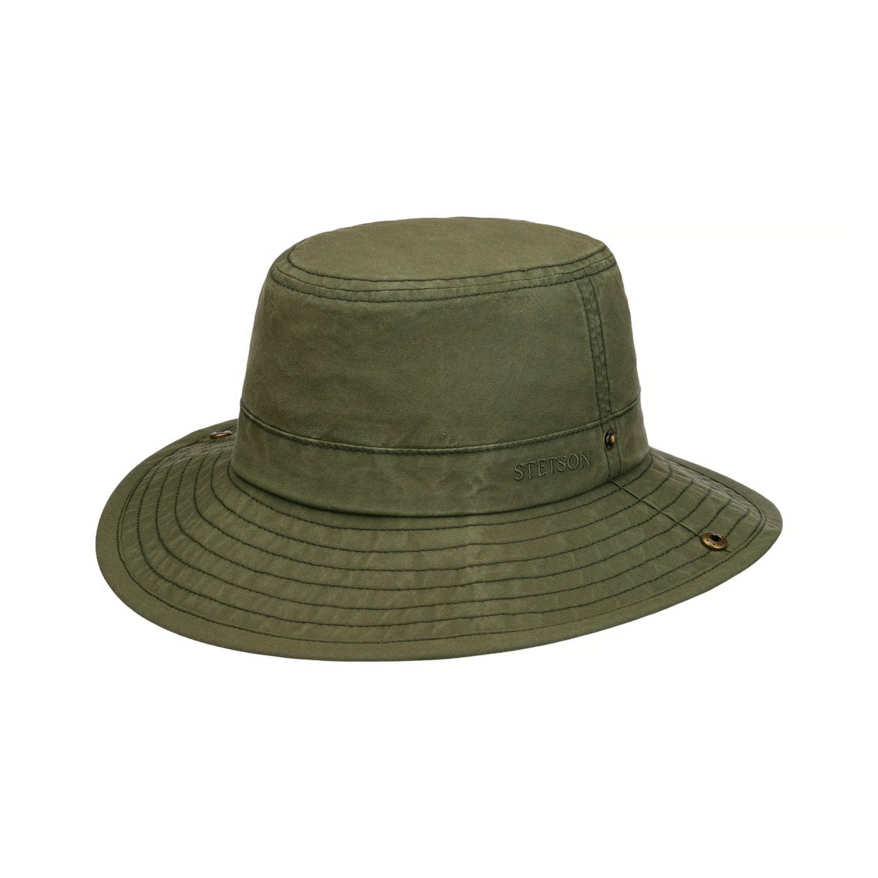 Roll-Up Cotton Hat, Olive-Hatte og Caps-Stetson-Motorious Copenhagen
