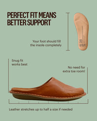 Roma Unisex Sandal, Leather, Cognac Brown-Sko og støvler-Viba-Motorious Copenhagen