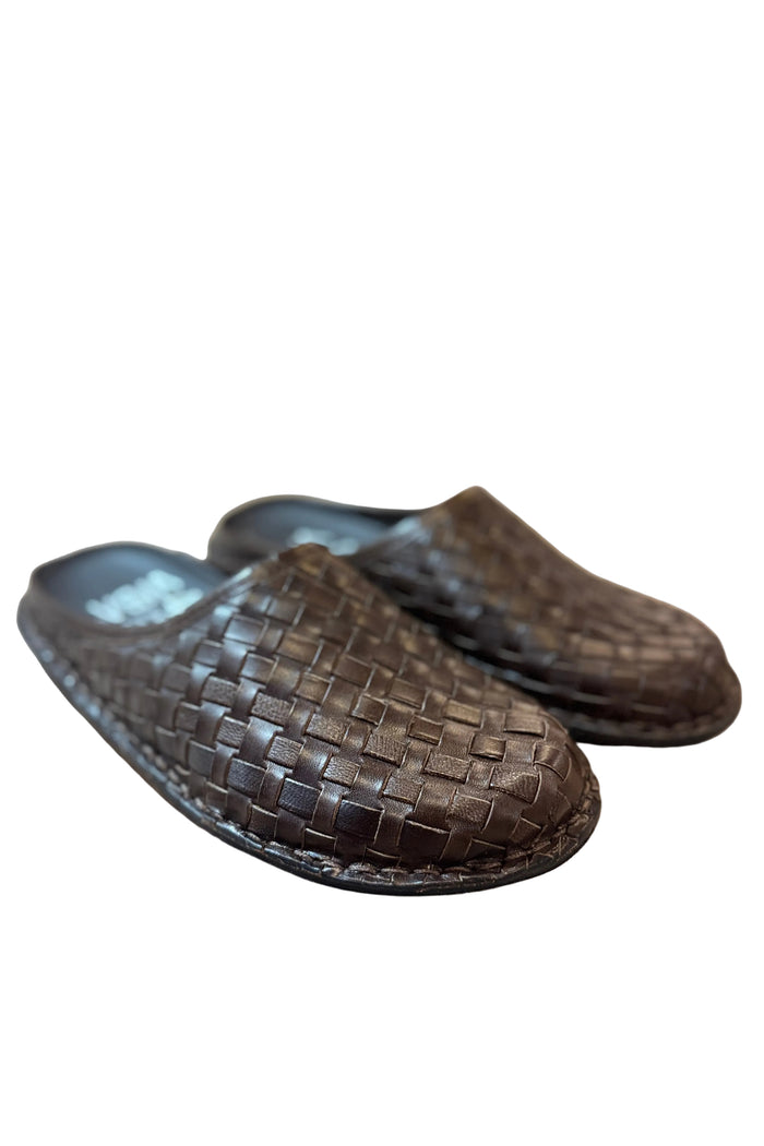 Roma Unisex Sandal, Woven Leather, Cocoa Brown-Sko og støvler-Viba-Motorious Copenhagen