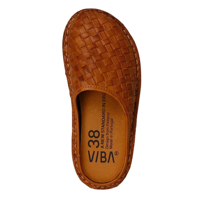 Roma Unisex Sandal, Woven Leather, Cognac Brown-Sko og støvler-Viba-Motorious Copenhagen